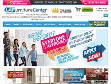 Tablet Screenshot of lafurniturecenter.com